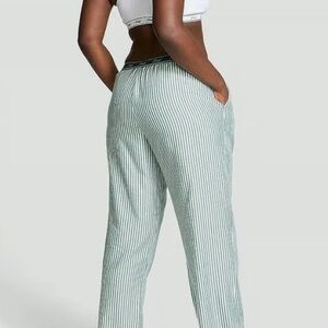 PINK by Victoria’s Secret Pinstripe Logo Waistband Pajama Lounge Pant